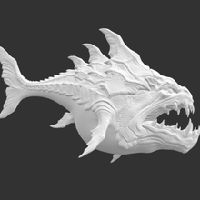 deepsea monster game cool sea fish shark detaild 3d print model - Mito3D