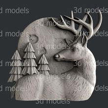 deer art vcarve aspire artcam magic bones printer 3dmodels 3d print model - Mito3D