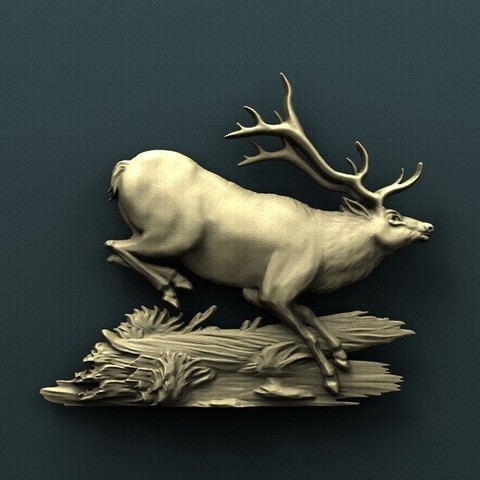 deer art 3D print model - Mito3D