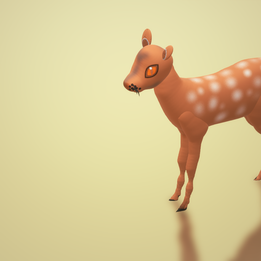 deer animal model wildlife world animals 3d 3D print model - Mito3D
