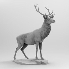 cervo arte animale scultura 3d print model - Mito3D
