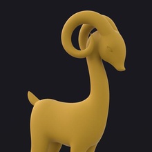 veado a arte sapo cão dolphin 3d print model - Mito3D