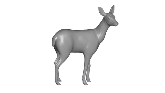 deer Art deer - animal sculpture jungle art  3d print model - Mito3D