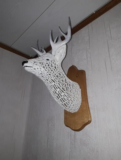 ciervo pared decoración 3d print model - Mito3D