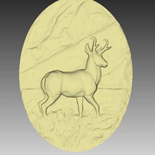 deer art 3d print model - Mito3D
