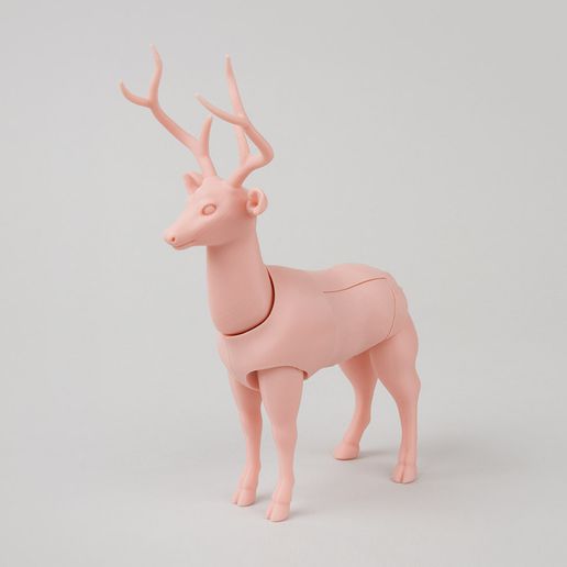 deer - foldable 4d 3D print model - Mito3D
