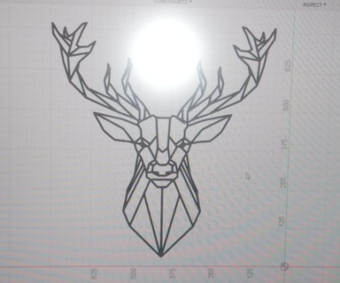 deer 3d print animal wall 3d print model - Mito3D
