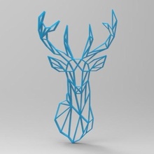 ciervos en 3d varios de la decoración art 3d print model - Mito3D
