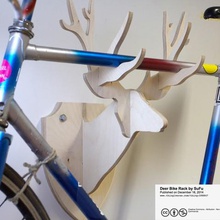 venado bike rack varios diy montaje en la pared de almacenamiento shaper montado bicicleta montaña el gancho titular cabeza muebles ciervo capa cnc navidad bikerack bicicletas animal 2d 3d print model - Mito3D