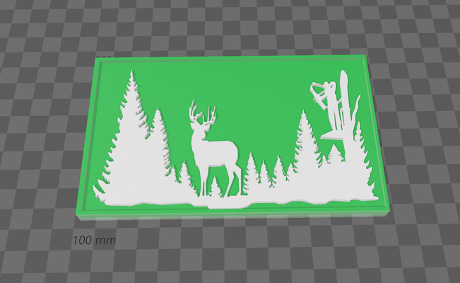 deer bow hunting wall sign art hunt kid kids animal hunts walls bear animals cool america deerhunt 3d print model - Mito3D