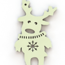ciervo Navidad árbol decoración juguete alegre x mas 3d print model - Mito3D
