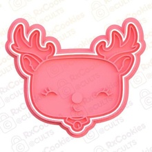 deer cookie cutter set stamp cookies cook home cithen cutters animals forest 3d print model - Mito3D