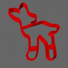 ciervo cortador Galleta galletas corte adular bambi 3d print model - Mito3D