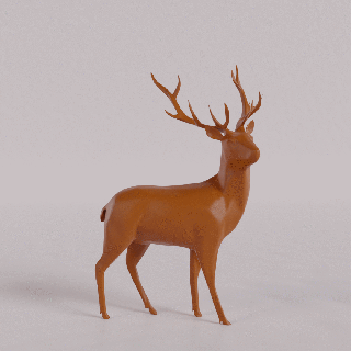 deer figurine figure animal art statue 3d print model - Mito3D