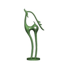 cerf gazelle art décor animal 3dprinting 3dprint d'impression de l'impression lowpoly stl obj imprimable la sculpture le 3d print model - Mito3D