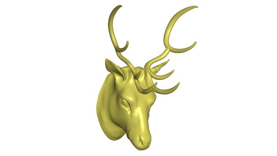deer head 3d print model - Mito3D