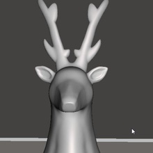 geyik kafası çeşitli oyuncak 3d print model - Mito3D