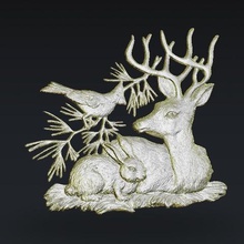 deer her baby forest resting art 3d print model - Mito3D