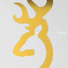 geyik logosu sanat browning silah logo 3d print model - Mito3D