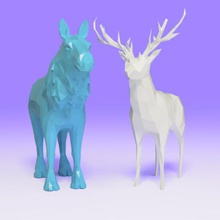 deer moose art sale spider insect animal home decoration viado chifre rena veado alce cervo lowpoly 3d print model - Mito3D