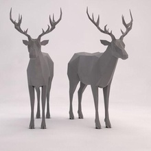 deer poly 3d print model - Mito3D