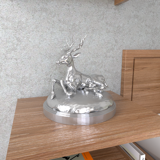 deer sculpture 3D print model - Mito3D
