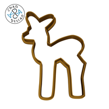 deer silhouette - christmas cookie cutter fondant polymer clay gadget tree gingerman house candy snowflake santa baking party 3d print model - Mito3D