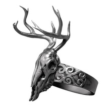 deer skull jewelry 3d print model - Mito3D