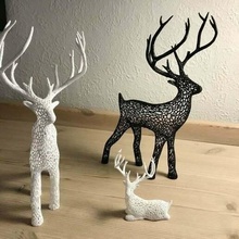 veado Voronoi Natal rena decoração 3d print model - Mito3D