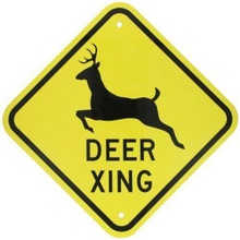 deer xing sign home animal 3d print model - Mito3D