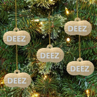 deez nuts funny christmas ornament 3d model hook hang Home home decor print resin keychain sculpture art car tree gifts for couples gag holiday 3d print model - Mito3D