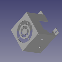default tronxy yx 2 pro head cooler fan cover 3d print model - Mito3D