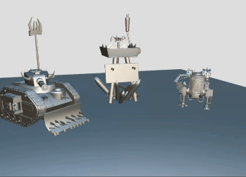 difesa linea gioco guerra 42k robot martello enorme massiccio rpg voidwalker forgiato tiranni 3d print model - Mito3D