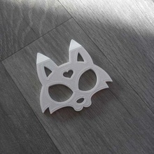 defense foxy keychain pointed ears defensa-personal selfdefense tool protection useful util easytoprint 3d print model - Mito3D