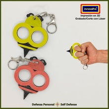 defense keychain bee wasp jewelry key ring necklace pendant staff self-defense auto 3d print model - Mito3D