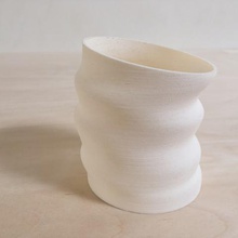 deflated vessel home organic geometry vase art design 3d print model - Mito3D