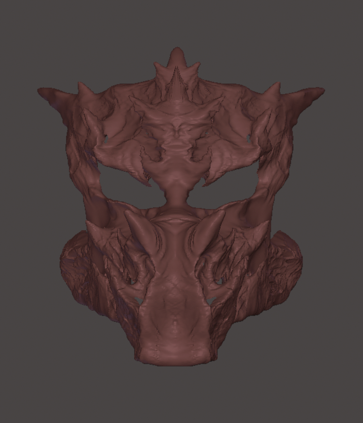 erniedrigt drachen maske außerirdischer cosplay stütze tragbar 3D print model - Mito3D