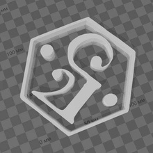 deimos icono Marte martillo guerra sign_logos 3d print model - Mito3D