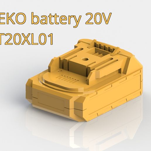 Deko batteria corpo 20v bt20xl01 attrezzo li ion liion macchina utensili 3D print model - Mito3D