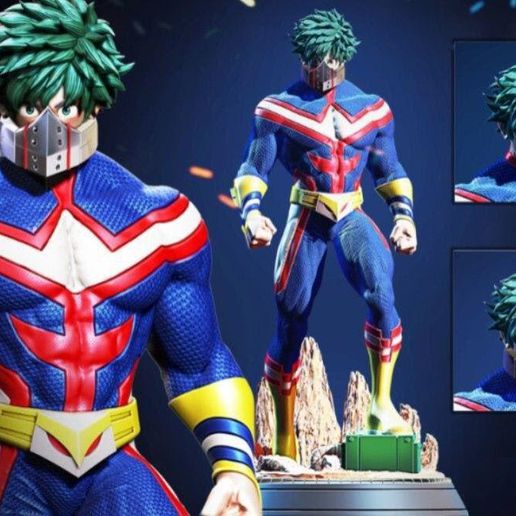 deku Zukunft Kunst Held Akademie Boku Anime Manga Statuette Fan Art 3d Statue Dioram Diorama Kampf Skulptur Modell Jahreszeit Karikatur stl Aktion Zahlen 3D print model - Mito3D