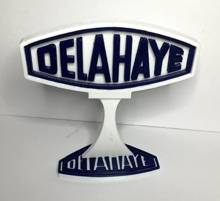 delahaye automobil zeichen jahrgang auto logo anzeige diorama 3d print model - Mito3D