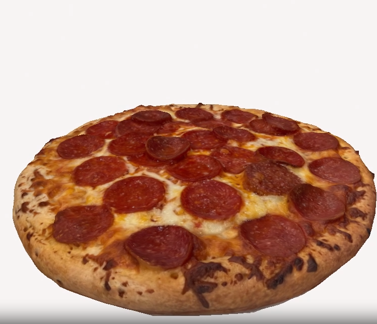 delicious frozen pizza pepperoni cheese ready eat homemade 3d scan food cuisine italian cooking baking meal dinner lunch snack appetizer crispy tasty savory 3D print model - Mito3D