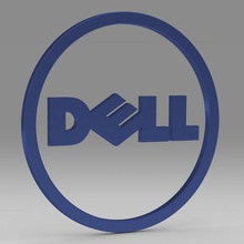 2 dell logosu çeşitli logo 3d marka tasarım elektronik amblemi ekipman logoları model diğer pc telefon dükkanı akıllı mağaza sembol tablet teknoloji tv video 3d print model - Mito3D