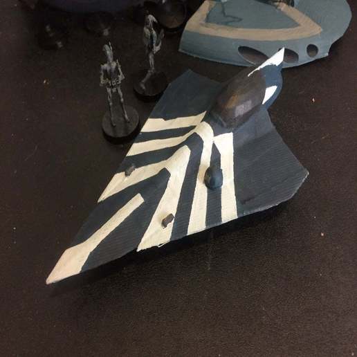 delta 7 aethersprite jedi starfighter star wars legion ölçek araç 3D print model - Mito3D