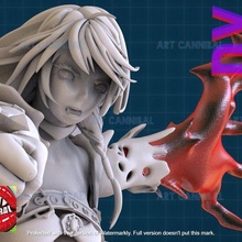 lujo demonio maldito pirata asesino personaje estatua jrpg anime 3d impresión modelo mujer brazo juego videojuego acción pose 3d print model - Mito3D