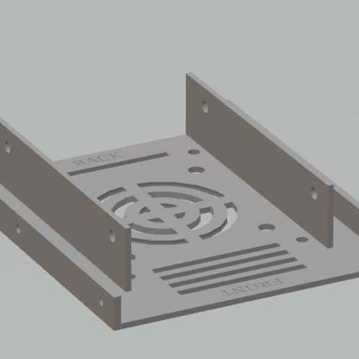 deluxe hard drive bracket one two drives gadget technology pc computer 3D print model - Mito3D