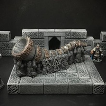delving decor dwarven great horn 28mmheroic scale game 3d print model - Mito3D