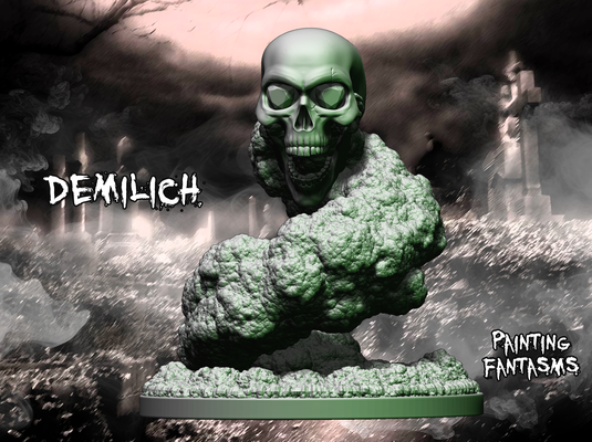 demilich versioni lich non morti zombie ghoul scheletro tavolo mini dnd dungeon 3d print model - Mito3D