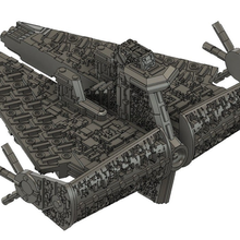 demiurg Schlachtschiff Spiel - Spielzeug die bfg battlefleet gothic 3d print model - Mito3D