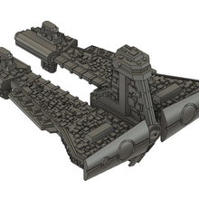 demiurg cruiser oyun oyuncak ATI savaş filosu Gotik 3d print model - Mito3D